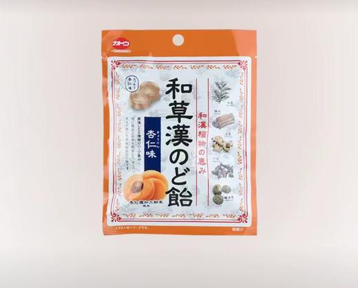 加藤天然草本润喉糖（杏仁味）62g/袋 商品图0