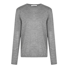 MAX MARA 2023春夏新品 女士纯色羊绒针织衫 灰色 MARMO 004