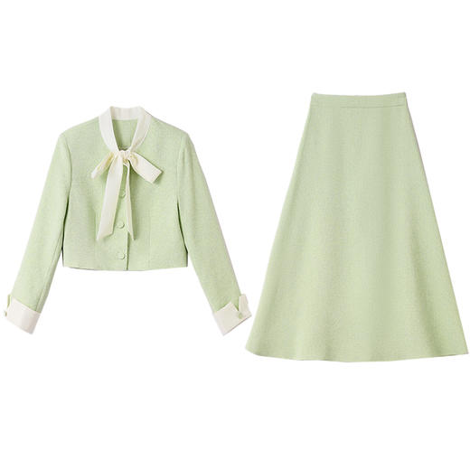 春季新款，轻奢气质小香风半身裙两件套HR-YQH8919-1 商品图9