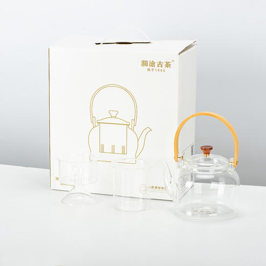 澜沧古茶茶具玻璃提梁煮茶壶耐热玻璃壶泡茶壶水壶800ml 商品图1