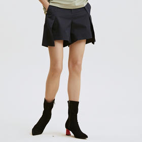 谜底短裤2023夏季新款舒适修身棉质A型休闲百搭裤子女235MK6035