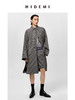 HIDEMI 格纹大廓形伞状廓形极简套装 风衣/中短裤 商品缩略图1