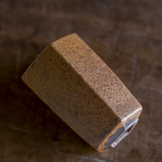 灰念几何杯/小/Q   酱釉银边几何小杯陶瓷手工主人杯品茗杯茶盏创意小茶杯 商品图4