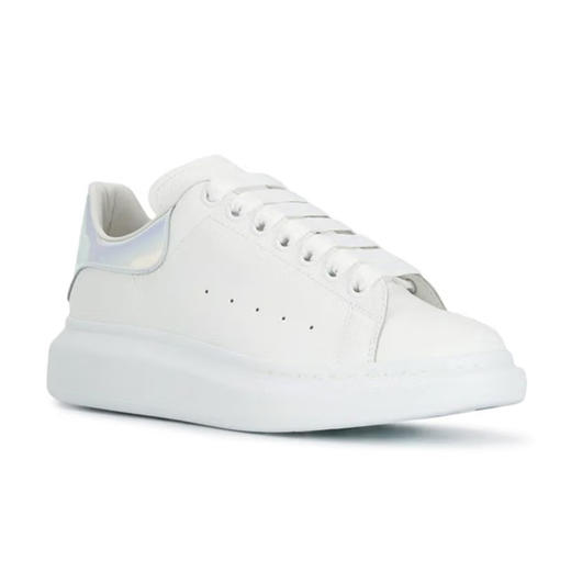 ALEXANDER MCQUEEN 亚历山大.麦昆 男士镭射彩尾运动鞋小白鞋 白色 561580 WHVI5 商品图1