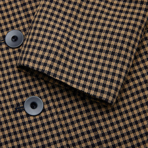 MAXMARA STUDIO 麦丝玛拉 女士英伦风格子纹翻领收腰短款西装外套 BALZAC 商品图4