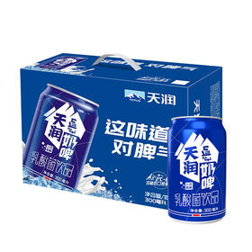 新疆奶啤乳酸菌风味牛奶饮品 礼盒装 300ml*12罐（蛋糕券价）