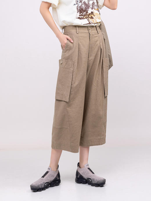 XIAOYU|厚亚麻阔腿裤231KZ019 商品图0