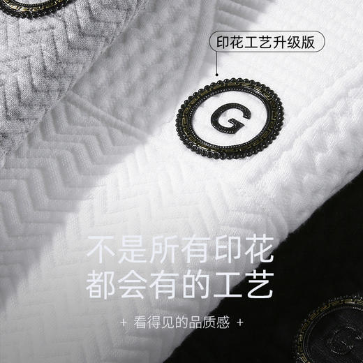 一口价【 新款DX】大依优型大码男装圆领卫衣长袖3D提花卫衣加肥加大休闲运动上衣男打底衫 商品图2