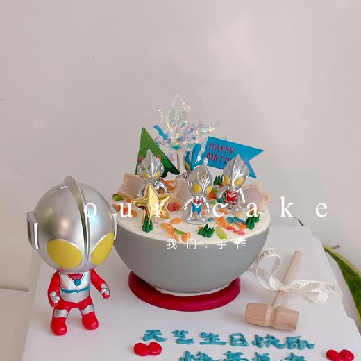 奥特曼敲敲乐蛋糕（比正常尺寸小）-低糖处理无添加 商品图1