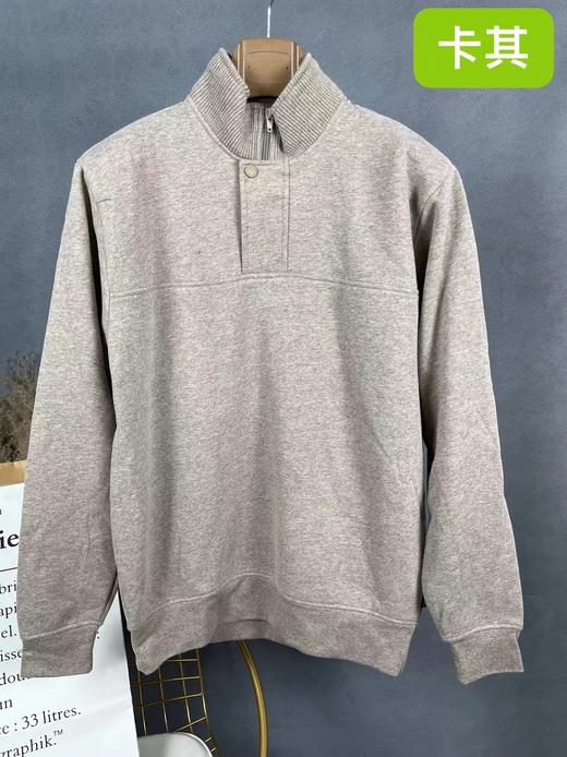 迎418A2-2/A3-2/ ORVIS 针织立领拉链净色套头衫 商品图5