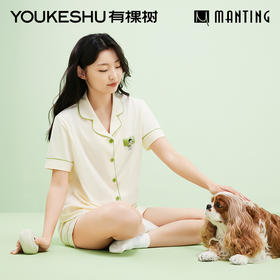 有棵树植物停螨衣夏季女士家居服G-J1020