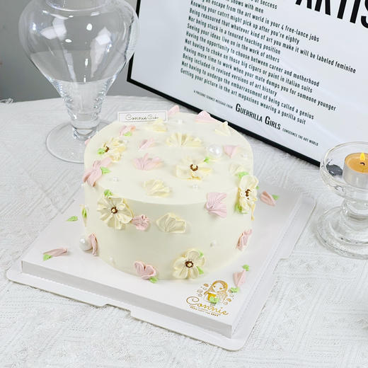 【1411】复古粉白刮花 商品图0