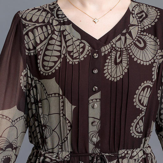 中长裙时尚高腰长袖裙QYM-YX-SYK2302-Y 商品图3