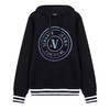 VERSACE JEANS 范思哲 男士V EMBLEM系列徽标印花连帽卫衣 黑色 73GAIG01 CF00G 899 （偏大一码） 商品缩略图0