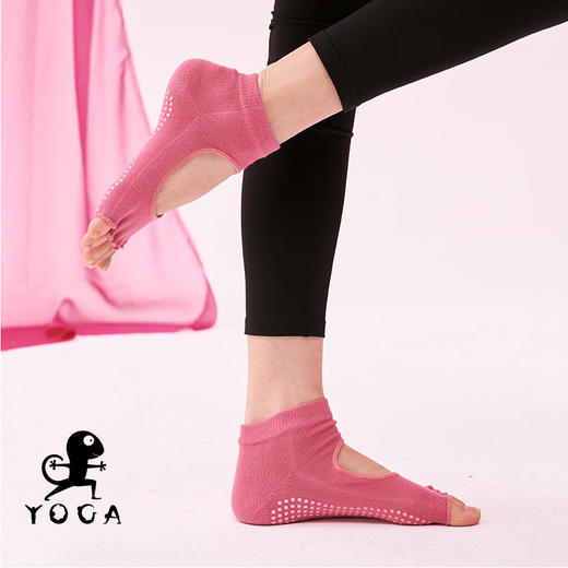 壁虎瑜伽【2302WZ225】防滑露背五指瑜伽袜【5天发货】 商品图6