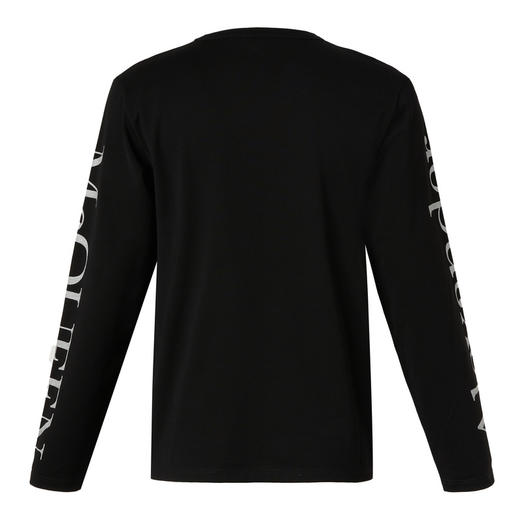 ALEXANDER MCQUEEN 亚历山大.麦昆 2023春夏新品 男士印花图案长袖T恤 黑色  682522QSZ67 商品图1