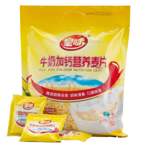 皇味牛奶加钙营养麦片700g