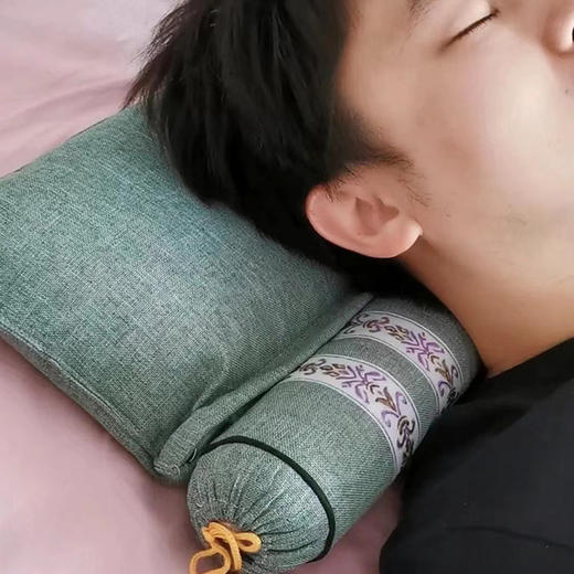 【应季好物】亚麻艾草颈椎连体枕基础款/电加热款 商品图1
