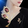 新款轻奢，水晶马蹄莲凤羽花朵郁金香大气胸针时尚胸花大衣配饰BYY-LXT0277-1H 商品缩略图3