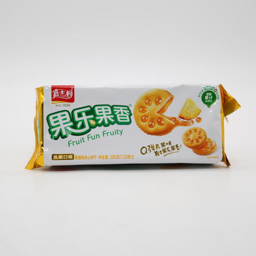 嘉士利果乐果香凤梨味夹心饼干205g（6901180211986） 商品图1