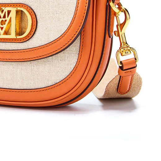 MCM 女士Mode Travia织物拼皮子母包单肩斜挎包马鞍包  MWRCALD04 商品图3