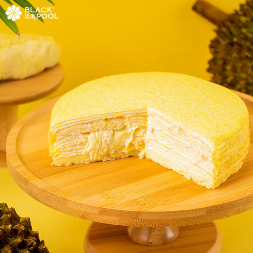 顺丰邮寄【金枕榴莲千层】一口就上瘾，皮软却小有嚼劲，一口一口吃不停 商品图1