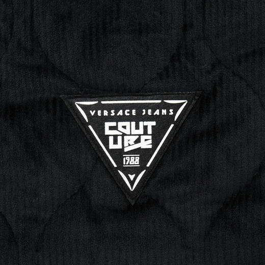 VERSACE JEANS COUTURE 范思哲 男士三角徽标装饰两面穿夹克外套 黑色 73GAS407 商品图5