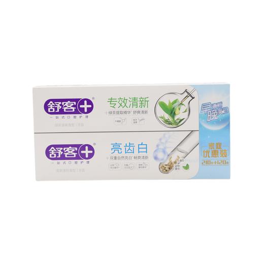 舒客亮齿白家庭优惠装柠檬120g+210g （6928471322084） 商品图0