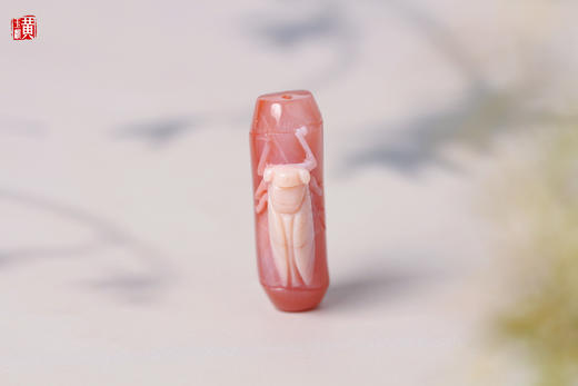 南红红白料玉蝉【一鸣惊人】吊坠   配精美挂绳 商品图3