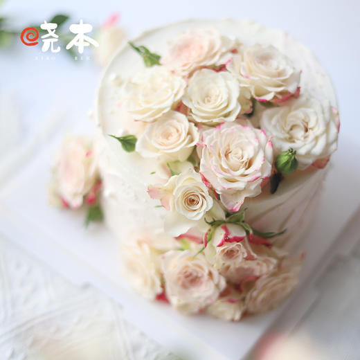 0卡糖｜玫瑰花海鲜花蛋糕 商品图1