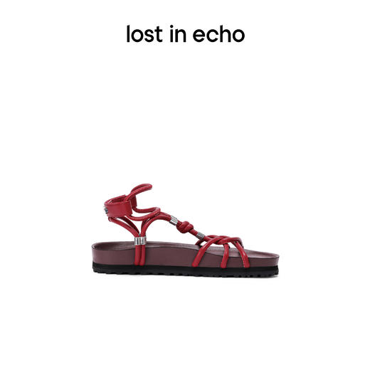 lost in echo细绑带平底舒适罗马编织度假沙滩勃肯凉鞋 商品图1