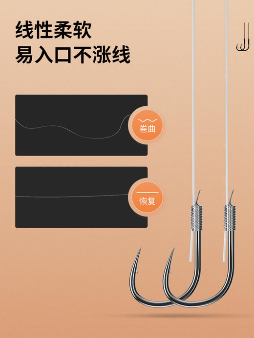 佳钓尼鲢鳙专用鱼钩子线双钩成品绑好草鱼浮钓伊势尼套装全套 商品图2