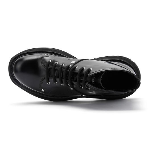ALEXANDER MCQUEEN 亚历山大.麦昆 MCQ 男士牛皮Tread系带短靴及踝靴 604253WHZ80 商品图4