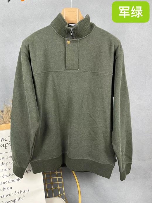 迎418A2-2/A3-2/ ORVIS 针织立领拉链净色套头衫 商品图4