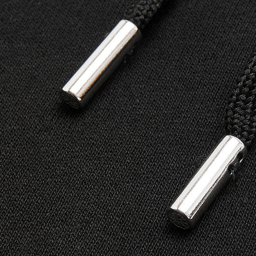 ALEXANDER MCQUEEN 亚历山大.麦昆 男士刺绣徽标抽绳连帽运动卫衣 黑色 商品图4