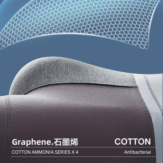 「4条礼盒装！数款可选」南极成人男士内裤 男款纯棉平角裤全棉内衣 商品图2