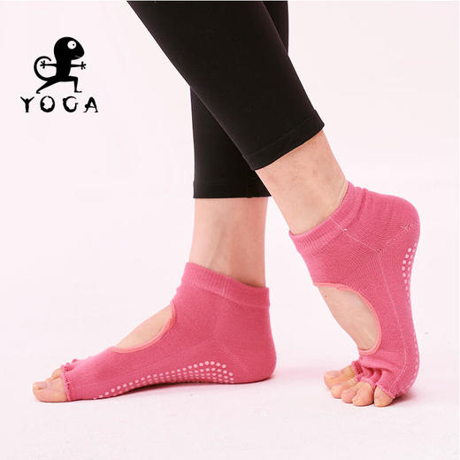 壁虎瑜伽【2302WZ225】防滑露背五指瑜伽袜【5天发货】 商品图3