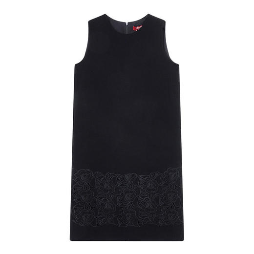 MAX MARA 麦丝玛拉 女士EDITORE无袖圆领连衣裙 黑色  EDITORE 商品图0