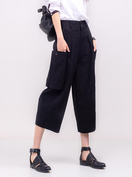 XIAOYU|厚亚麻阔腿裤231KZ019 商品图2