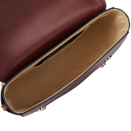 Chloe 蔻依 SEE BY CHLOE 女士牛皮金属圆环单肩斜挎包 枣红色/红色 CHS19WSA29630 商品图3