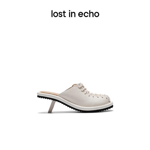 【下架】lost in echo 2023春夏新款缠绕绑带胸衣设计圆头穆勒低跟凉拖 商品图1