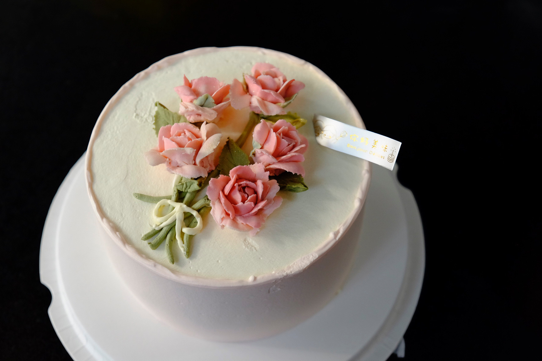 绽放玫瑰花束蛋糕