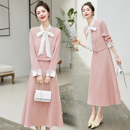 春季新款，轻奢气质小香风半身裙两件套HR-YQH8919-1 商品图2