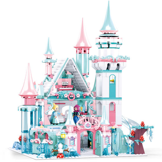 小鲁班积木冰雪奇缘城堡房子女孩子艾莎公主系列拼装玩具儿童礼物 商品图4