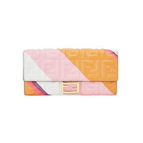 FENDI 芬迪FF Logo条纹手拿包8N0186 AK2K