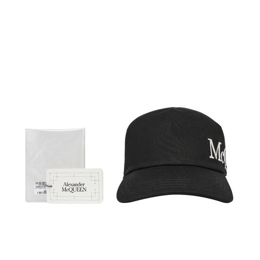 ALEXANDER MCQUEEN 亚历山大麦昆 Gabardine棒球帽 6328964105Q 商品图4
