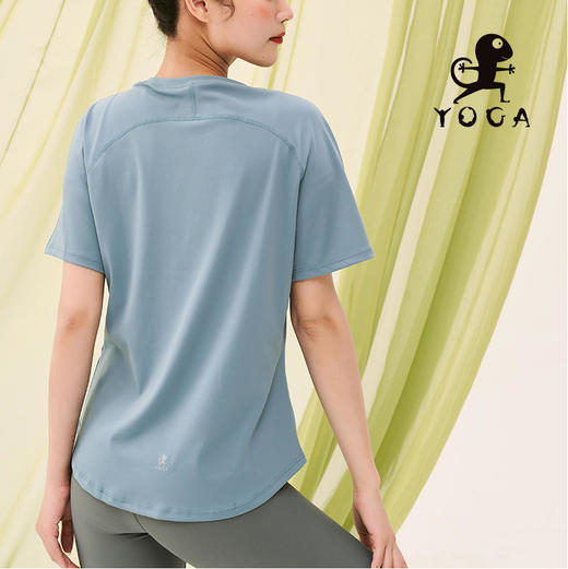 壁虎瑜伽【2303SY233】宽松速干短袖T恤（无胸垫）【5天发货】 商品图6