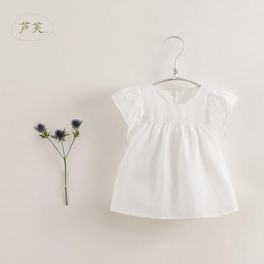 【马克珍妮 芦芙】夏装新款 女童棉真丝飘逸蝴蝶袖小衫230732 商品图6