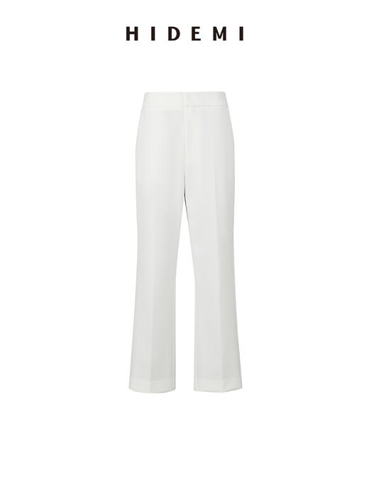 HIDEMI 弹力收身显瘦微喇九分神裤西裤 黑色/白色/卡其 商品图12