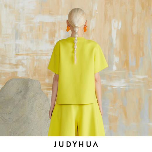 JUDYHUA 廓形口袋设计T恤 商品图2